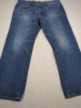Tommy Hilfiger Jeans Mens 38x32 (Fits 38x31) Blue Denim Straight Fit